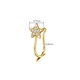 Cercel ear cuff minimal, piercing fals pentru nas, steluta cu cristale mici