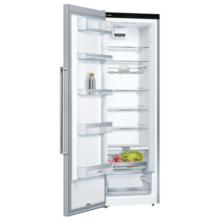 Frigider cu o usa BOSCH Seria 6 KSV36AIDP, clasa de eficienta energetica D, 346 litri capacitate, VitaFresh Plus, TouchControl, 186 cm inaltime, inox
