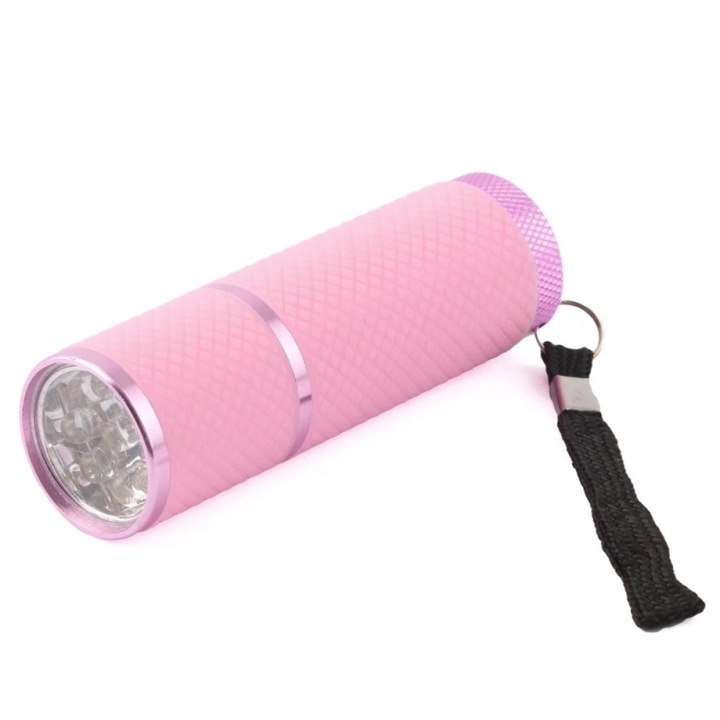 Mini lampa UV 9W pentru unghii, Gonga Roz