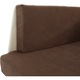 Kubo разтегателен фотьойл кафяво бежово текстилна тапицерия дясно 104x78x70 см