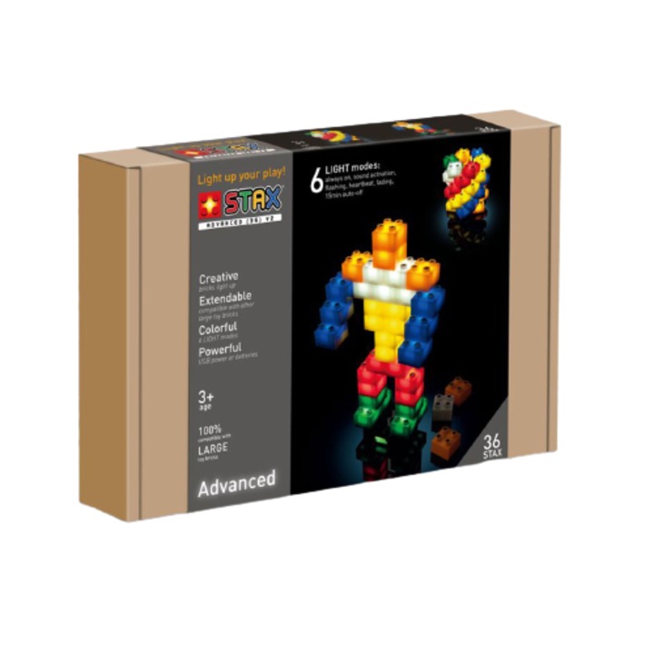 Set constructie Stax Advanced, 36 piese