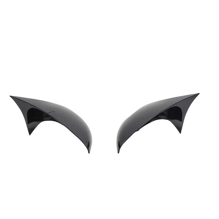 Set 2 capace oglinda model JOKER tunning dedicate Ford Fiesta MK6 an 2004-2017, fabricate din ABS culoare negru lucios din turnare