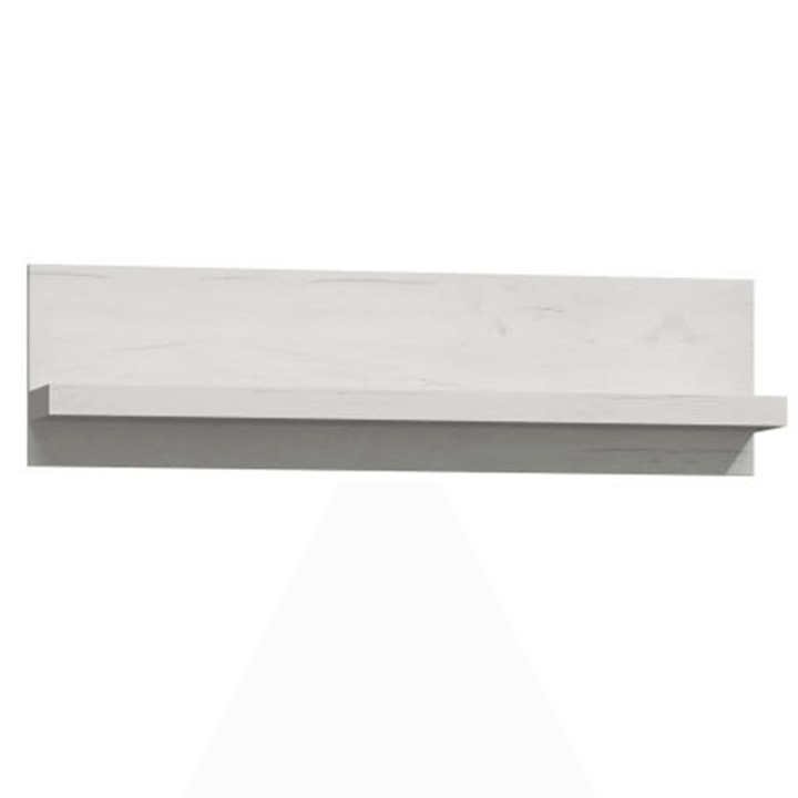Стенен рафт Infinity 120x18x32 см, бледо пепелно бяло