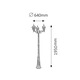 Stalp exterior 3 brate Monaco E27 8186 Rabalux