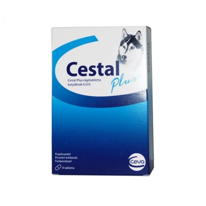 Tableta pentru paraziti interni la caine Cestal Plus 1 comprimat