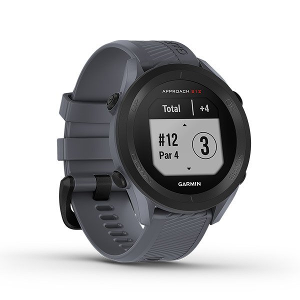 Ceas Smartwatch Garmin Approach S12, 44 mm, HR, GPS, Granite