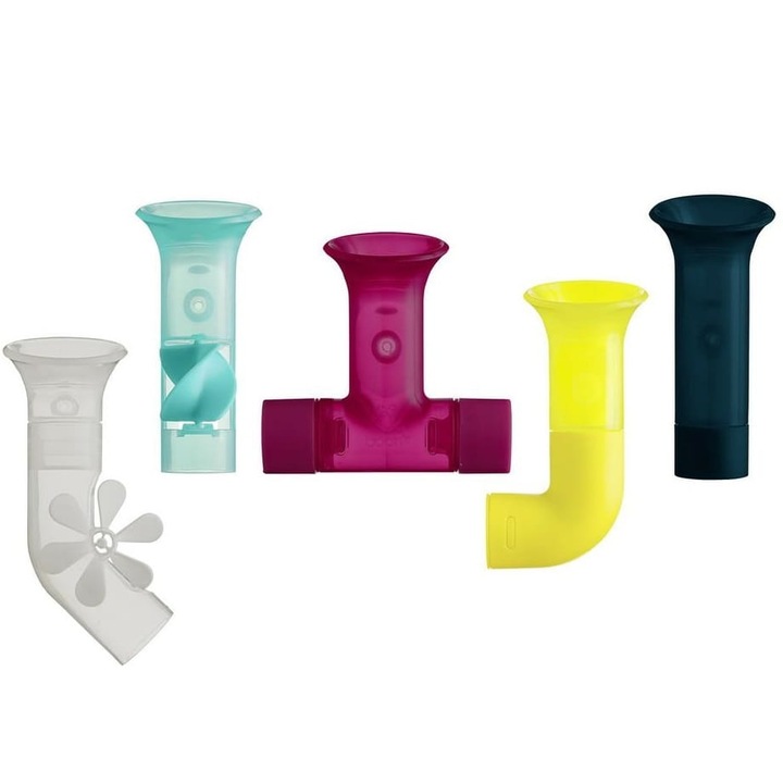 5 db fürdőjáték készlet gyerekeknek, Boon, 12 hónaposnál idősebb, BPA mentes, Többszínű