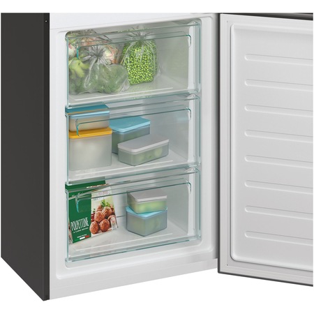 Combina frigorifica Candy CCE3T618EB, 341 l, Total NoFrost, Super Cooling, Wi-Fi, Clasa E, H 185 cm, Negru