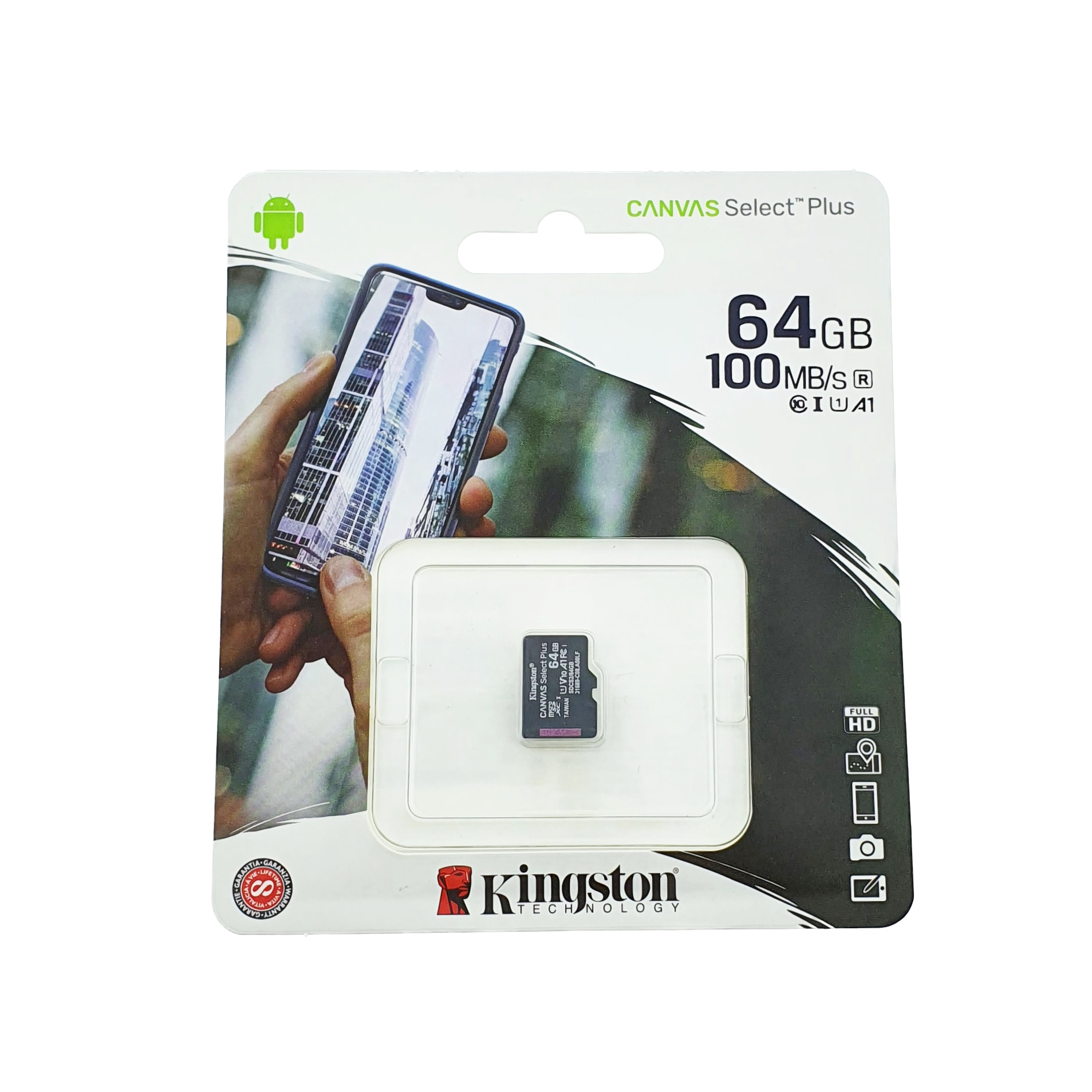 Kingston Canvas Select Plus MicroSD Memóriakártya, 64 GB, UHS-I, 100 MB ...