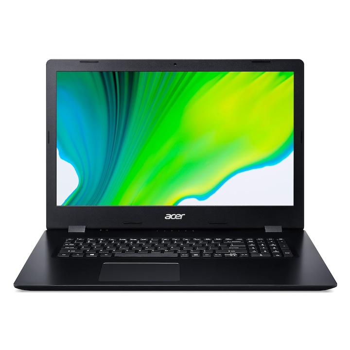 Лаптоп Acer Aspire 3 A317-52-3087 с Intel Core i3-1005G1 (1.2/3.4 GHz, 4M), 8 GB, 256GB M.2 NVMe SSD, Intel UHD Graphics, Linux, Черен