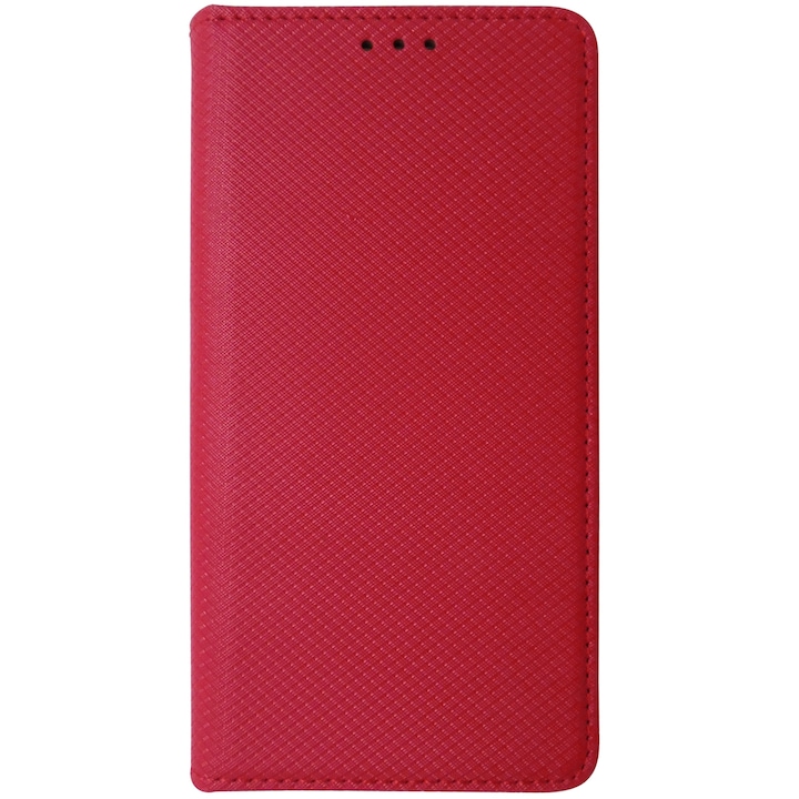 Husa tip carte cu stand Smart Magnet rosie pentru Samsung Galaxy J5 2016