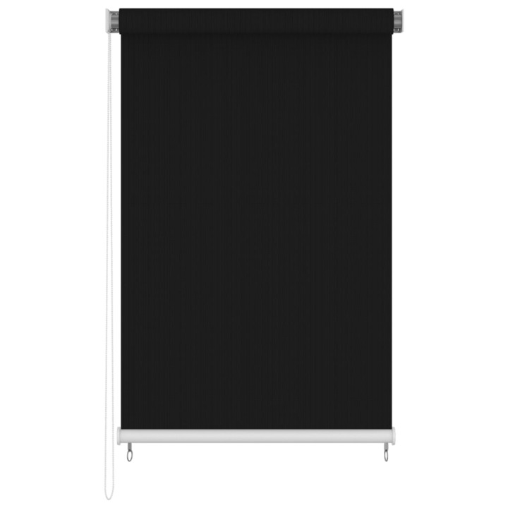 Jaluzea tip rulou de exterior vidaxL, negru, 140 x 230 cm