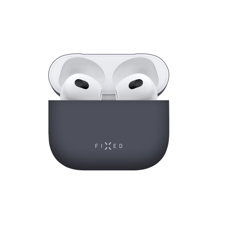 FIXED FIXSIL-816-BL Silky szilikon tartótok az Apple Airpods 3-hoz, kék