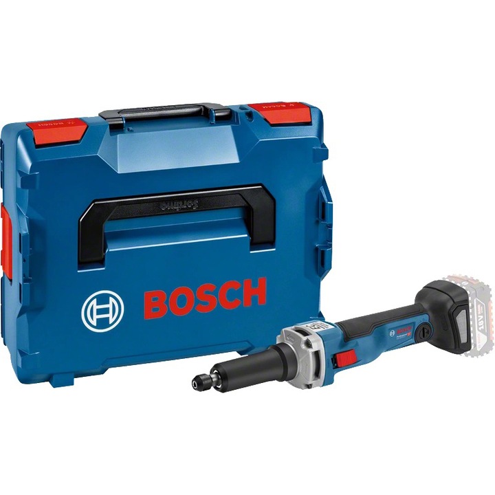 Polizor drept pe acumulator Bosch Professional GGS 18V-23 LC, 18 V, 23.500 RPM, bucsa elastica, cutie L-Boxx, cheie 13 mm, cheie 19 mm, fara acumulator/incarcator