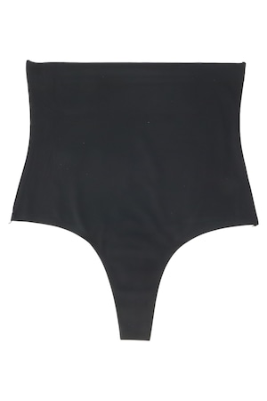 Burtiera modelatoare cu chilot tanga, invizibila, banda silicon, NO1233, M, Negru