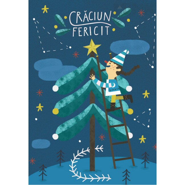 Felicitare - Craciun Mink