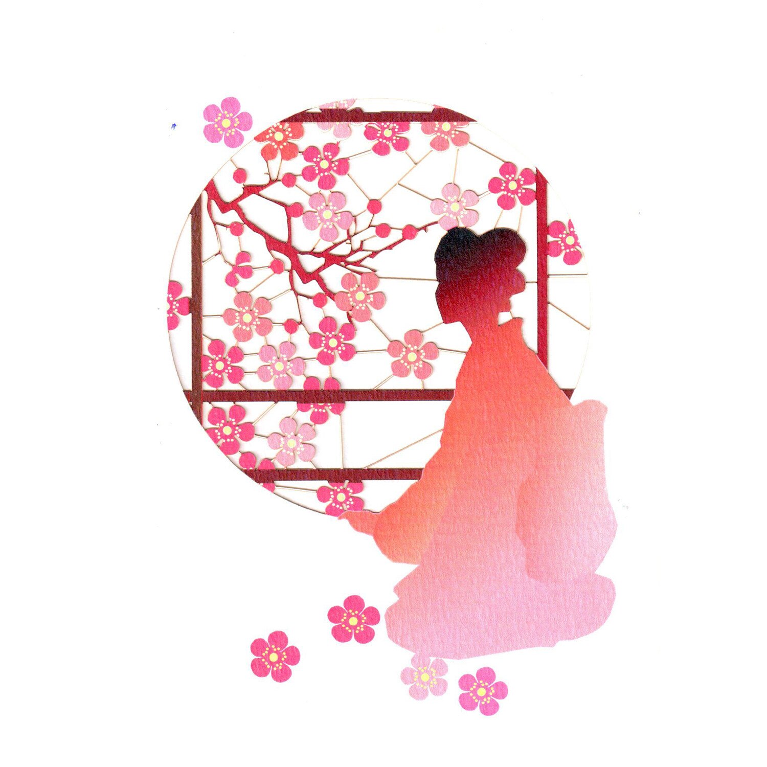 Felicitare - Japanese lady