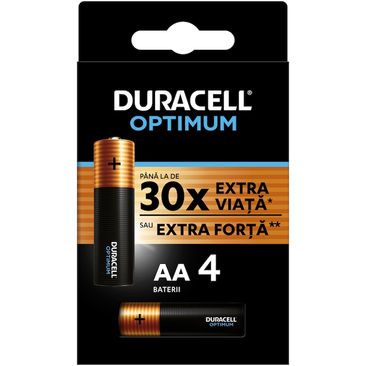 Baterii Duracell Optimum, AA, 4 buc
