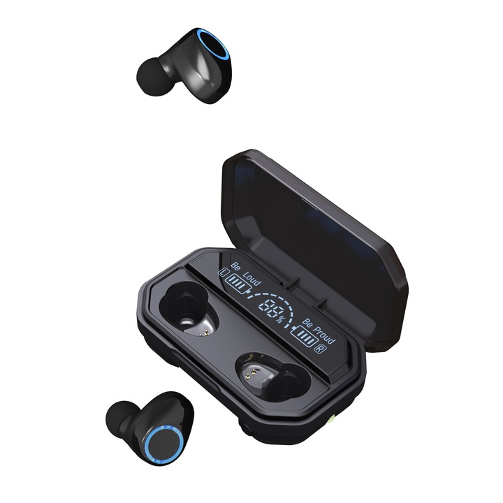 Слушалки Devia TWS Wireless Earphone Joy A12, Черни