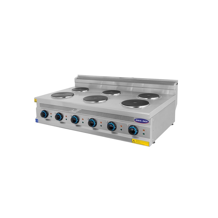Plita electrica incorporabila Teppanyaki Barazza, latime 36 cm, 2 zone de gatire, colectie B_Free, temperatura reglabila max. 270°C, aprindere electrica, comutatoare rotative, indicator plita fierbinte, otel inoxidabil, finisaj satinat, inox