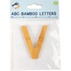 Litera V, Small Foot Design, Bambus, 7 x 5.7 x 0.7 cm, Maro
