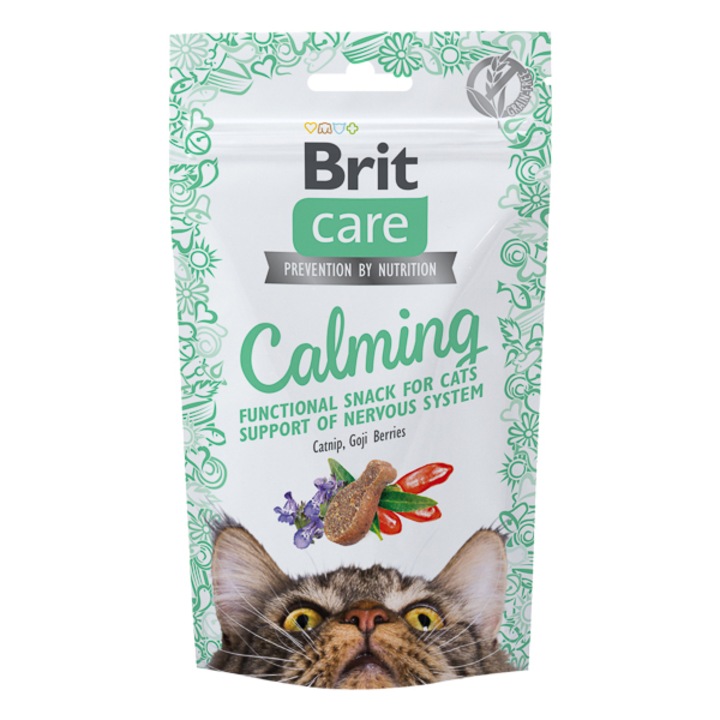 Recompense calmante fara cereale, pentru pisici, Brit Care Cat Snack Calming 50 g