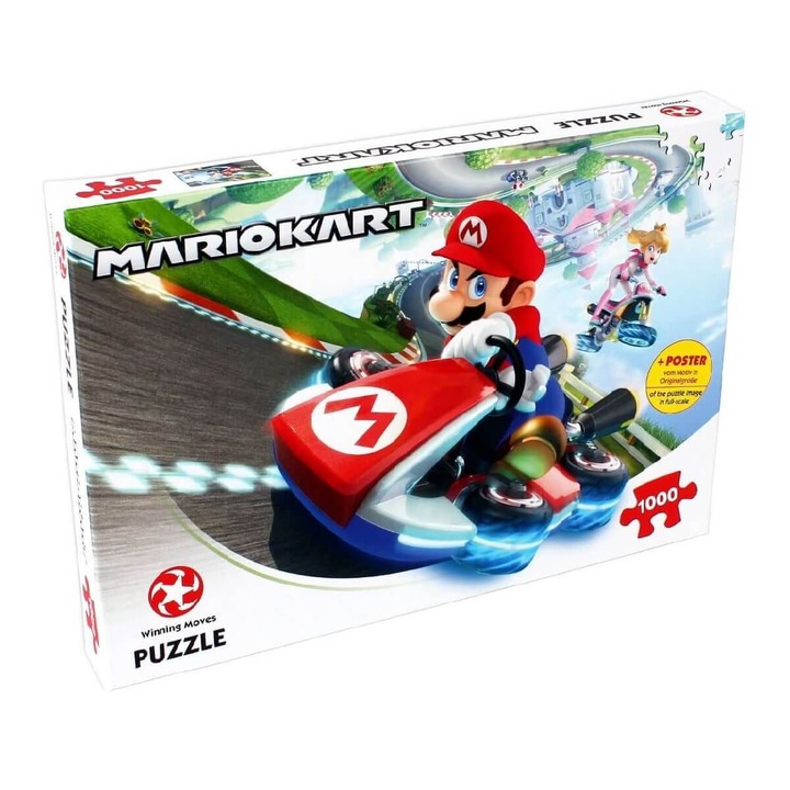 Пъзел Winning Moves - Super Mario, Fun Racer, 1000 части