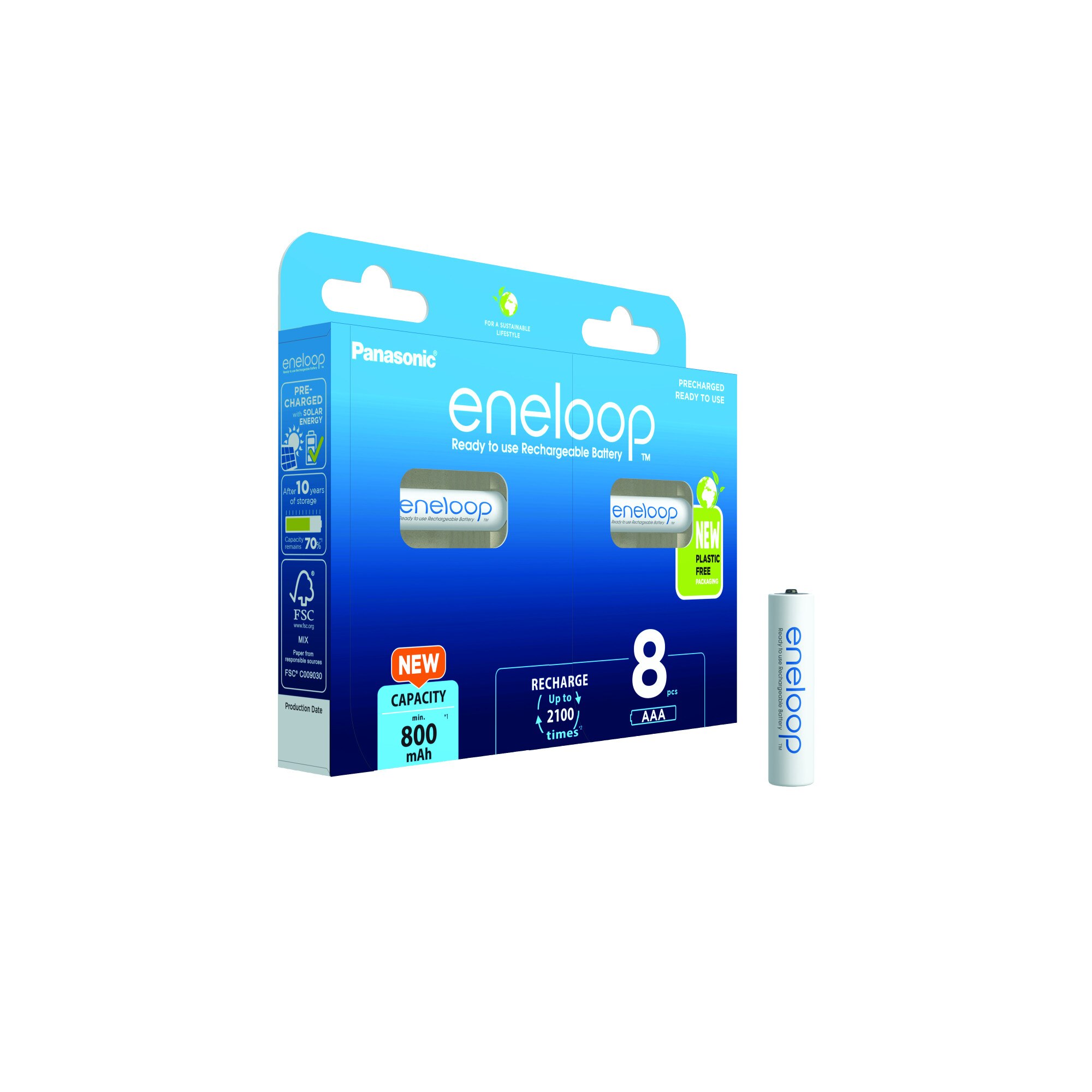 8 X Panasonic Eneloop R03/AAA 800mAh BK-4MCCE/8LE (sliding Pack) - Online Store Baltrade - Foto 3