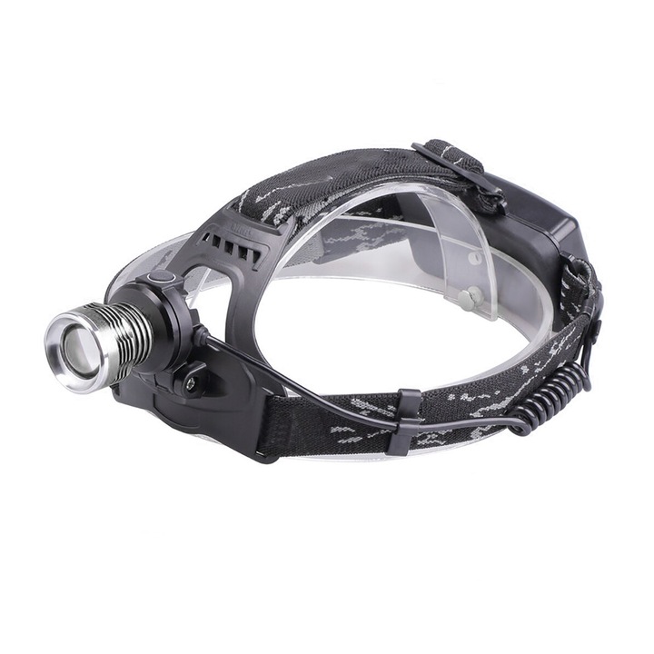 Челно фенерче MRG MT621, акумулаторно, SMD T6, Zoom, алуминий