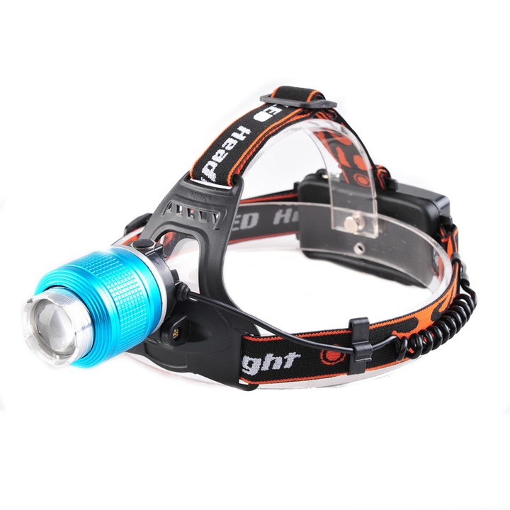 Челно фенерче MRG M830, Акумулаторно, SMD T6, Zoom, Алуминиево