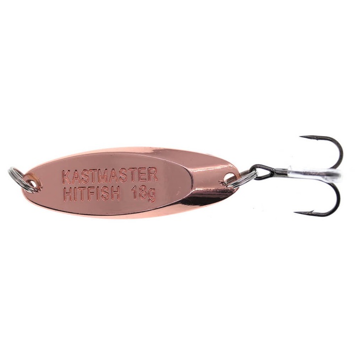 Lingurita oscilanta tip pilker Hitfish Kastmaster 5.4cm, 18gr, 02 Cupru, pentru pescuitul la avat, pastrav sau somn
