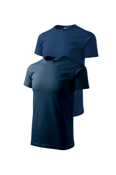 Set 2 tricouri de barbati, Malfini, Bassic New, XL, Albastru Marin/Midnight Blue