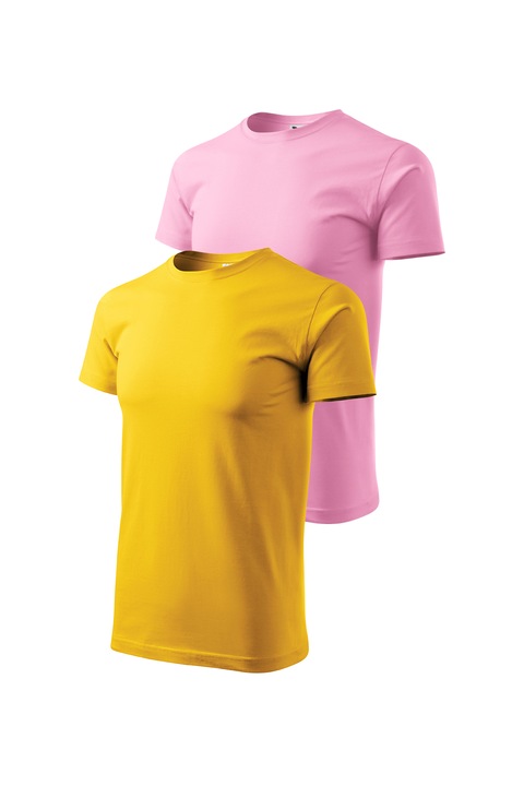 2db férfi póló készlet, Malfini, Bassic New, XS - 3XL, sárga és különböző színek 2, Sárga/Rózsaszín, L