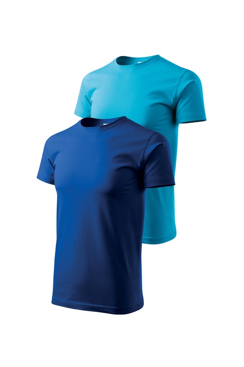 Set 2 tricouri de barbati, Malfini, Bassic New, XS - 3XL, Albastru regal si diverse culori 2, Turcoaz/Albastru royal