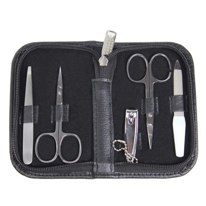 Комплект за маникюр 5 части Koh-I-Noor, K02-N, черен