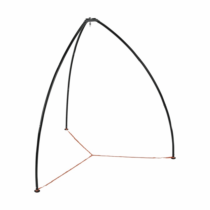 Haki черна стоманена опора за висящ хамак 180x180x280 см