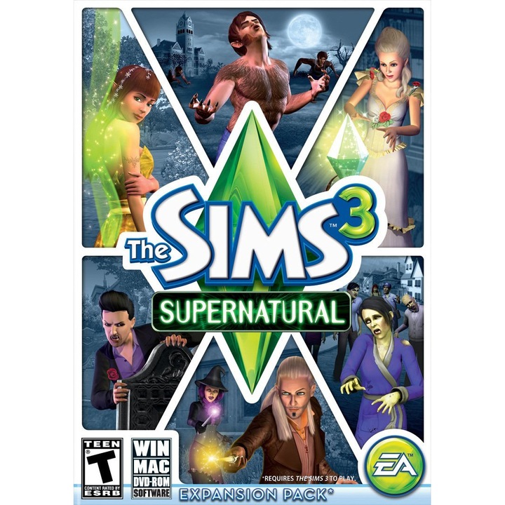 Joc The Sims 3 Supernatural DLC Pack EA (COD activare Origin)