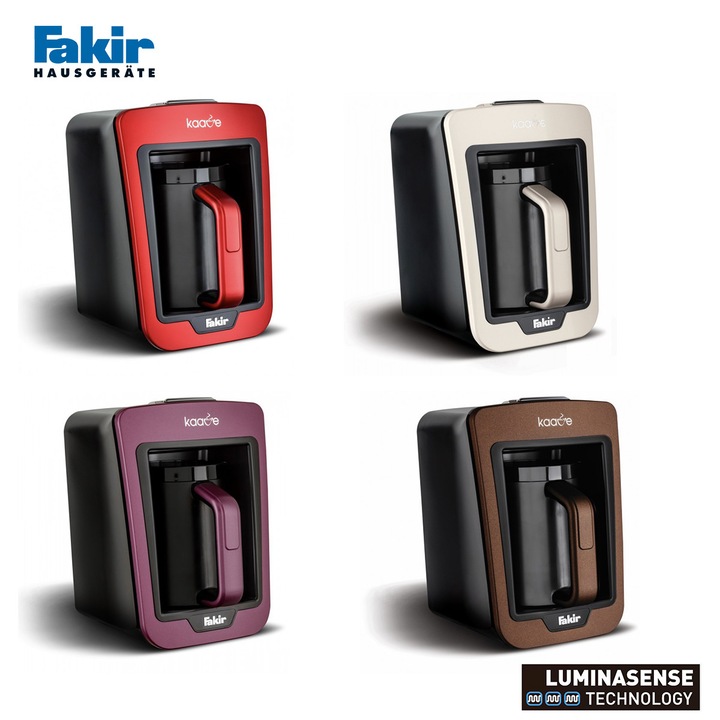 Aparat preparare cafea turceasca Fakir Kaave, 735 W, Luminasense Technology, Silver