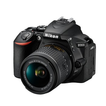 Aparat foto DSLR Nikon D5600, Kit AF-P 18-55mm VR, Negru Aparat foto DSLR Nikon D5600, Kit AF-P 18-55mm VR, Negru