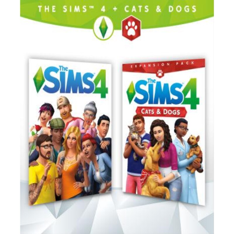 Joc The Sims 4 + Cats & Dogs Bundle, cod de activare Origin pentru PC ...