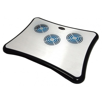Stand Cooler Esperanza Breeze cu 3 ventilatoare, 4 porturi USB 2.0, Argintiu Stand Cooler Esperanza Breeze cu 3 ventilatoare, 4 porturi USB 2.0, Argintiu