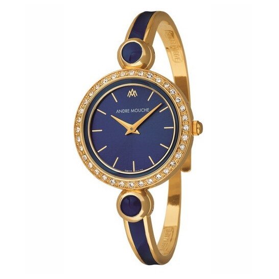 Ceas Andre Mouche Marquise Aria Crystal Albastru