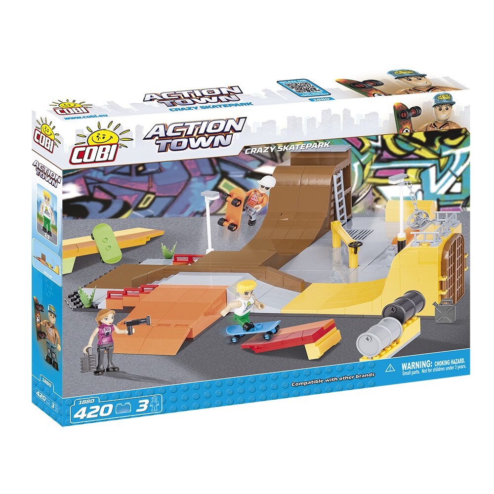 Set Constructie Cobi, Action Town, Crazy Skatepark