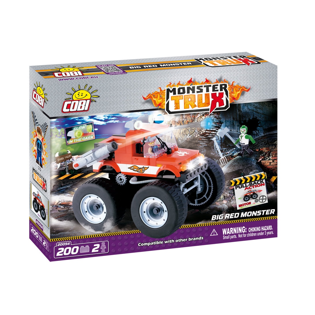 Set Constructie Cobi, Monster Trux, Transformer Rosu!