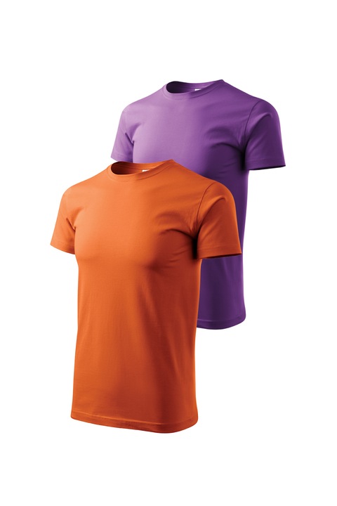 Set 2 tricouri de barbati, Malfini, Bassic New, XS - 3XL, Portocaliu si diverse culori 2, Portocaliu/Violet