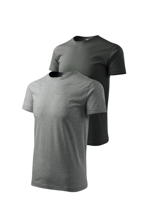 Set 2 tricouri de barbati, Malfini, Bassic New, XS - 3XL, Gri inchis si diverse culori 2, Gri/Gri inchis