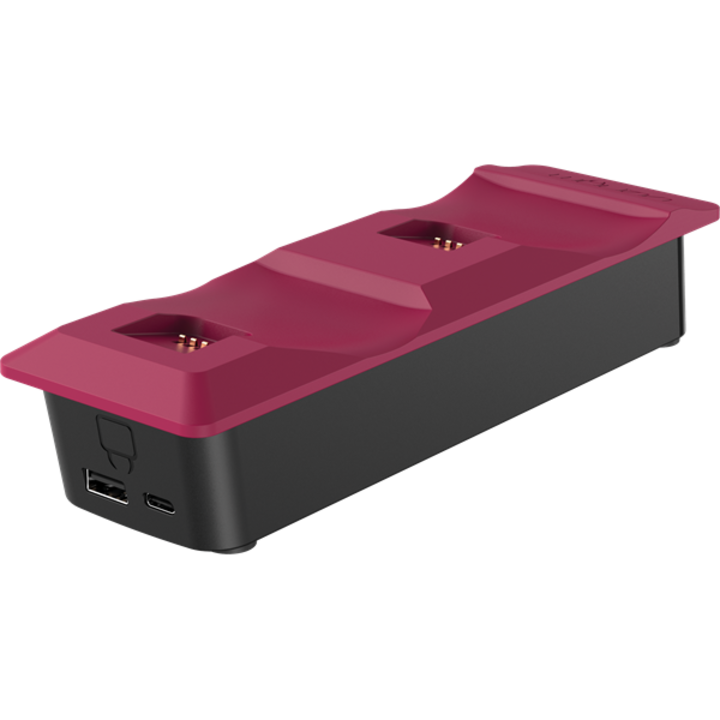 VENOM PS5 VS5010 Kiegészítő Dupla Töltő állomás, "Cosmic Red" Piros