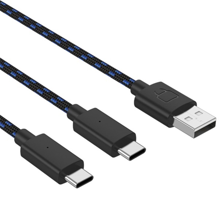 VENOM PS5 VS5002 Kiegészítő Dupla Töltő kábel 3m, Fekete