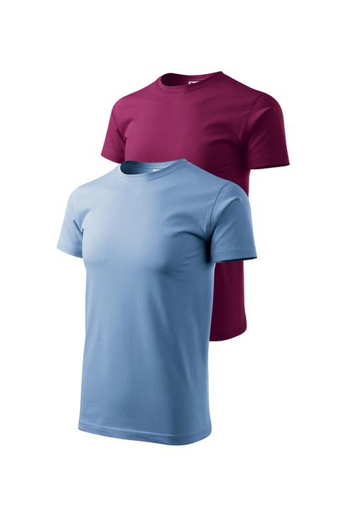 Set 2 tricouri de barbati, Malfini, Bassic New, XS - 3XL, Albastru deschis si diverse culori 1, Albastru deschis/Rododendron