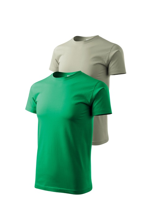 Set 2 tricouri de barbati, Malfini, Bassic New, M, Verde mediu/Kaki Deschis